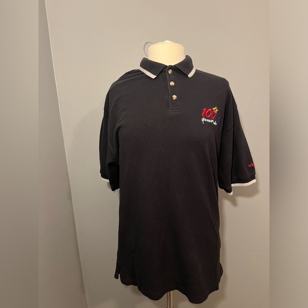 VTG Walt Disney World 100 Years of Magic Polo Shirt Mens